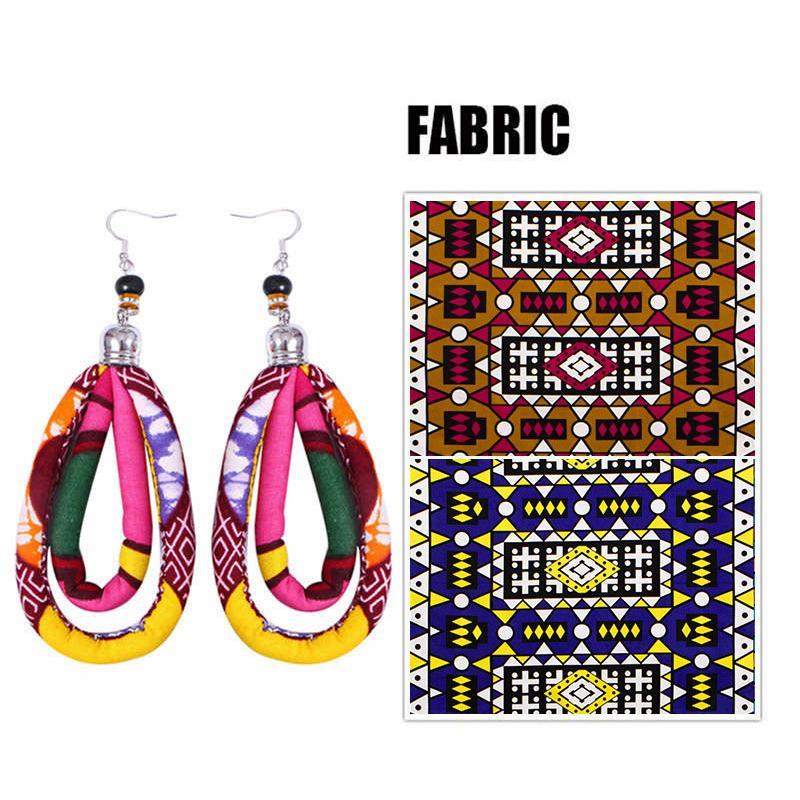 Women's African Print Ankara Earrings