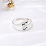 Load image into Gallery viewer, S925 Sterling silver faith believes in vintage cross rings
