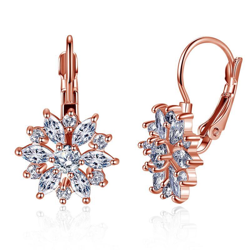 Crystal Snowflake Earrings