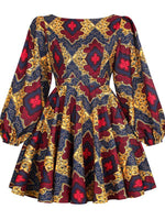 Load image into Gallery viewer, Women&#39;s Fashion Sexy U-shaped Back Long Sleeve Autumn Dress
