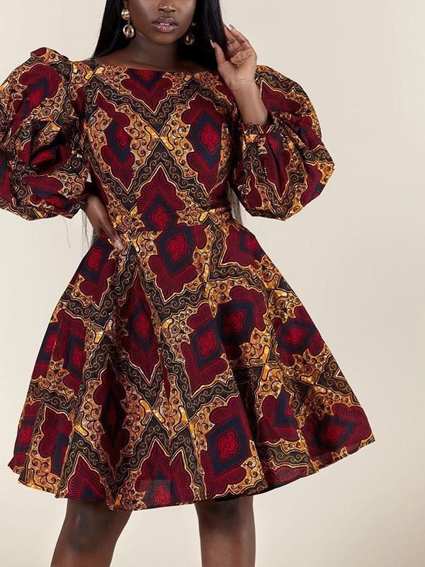 Women's Fashion Sexy U-shaped Back Long Sleeve Autumn Dress