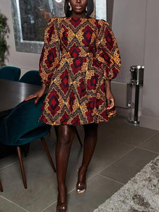 Women's Fashion Sexy U-shaped Back Long Sleeve Autumn Dress