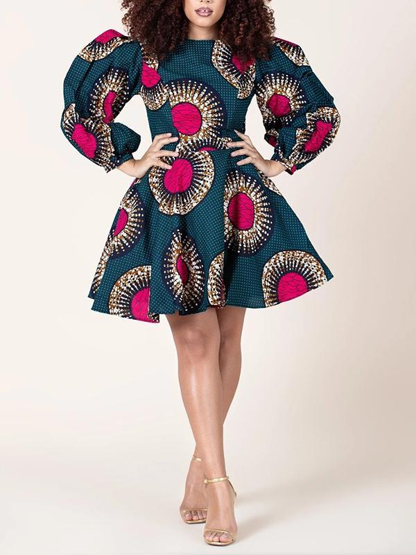 Women's Fashion Sexy U-shaped Back Long Sleeve Autumn Dress