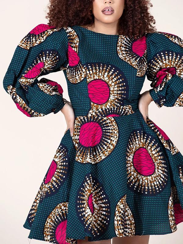Women's Fashion Sexy U-shaped Back Long Sleeve Autumn Dress