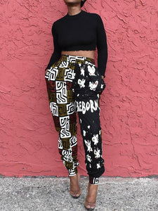Women's Elastic Waist Casual Indonesian Fashion Harem Pants