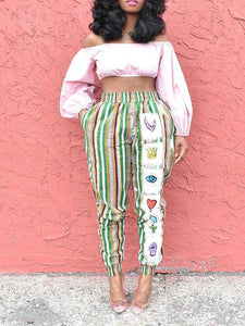 Women's Elastic Waist Casual Indonesian Fashion Harem Pants
