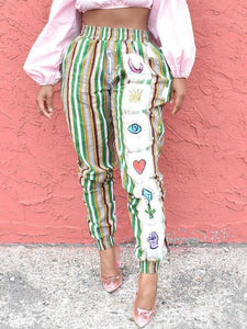 Women's Elastic Waist Casual Indonesian Fashion Harem Pants
