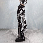 Load image into Gallery viewer, Ladies Fashion European and American Printed Face Fun Casual Pants
