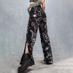 Load image into Gallery viewer, Ladies Fashion European and American Printed Face Fun Casual Pants
