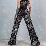 Load image into Gallery viewer, Ladies Fashion European and American Printed Face Fun Casual Pants
