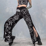 Load image into Gallery viewer, Ladies Fashion European and American Printed Face Fun Casual Pants
