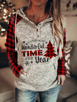 Load image into Gallery viewer, Women&#39;s IT&#39;S THE MOST WONDERFUL TIME OF THE YEAR Christmas Check Sweatshirt
