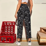 Load image into Gallery viewer, Ladies casual fashion printed face casual pants
