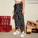 Load image into Gallery viewer, Ladies casual fashion printed face casual pants
