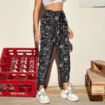 Load image into Gallery viewer, Ladies casual fashion printed face casual pants
