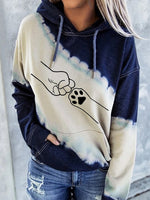 Load image into Gallery viewer, Women&#39;s Dog Paw Print Tie-Dye Sweatshirt
