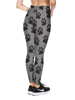 Load image into Gallery viewer, Dog&#39;s Paw Print Leggings High Waist Sports Pants-gray,5size
