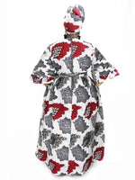 Load image into Gallery viewer, Women&#39;s Sexy V-neck Three-quarter Sleeve Printed Big Sleeve Dress
