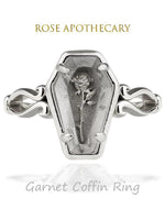 Load image into Gallery viewer, Ladies Rose Coffin Ring
