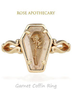 Load image into Gallery viewer, Ladies Rose Coffin Ring
