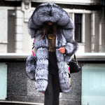 Load image into Gallery viewer, Ladies casual fashion autumn and winter street shooting overclocking parka coat
