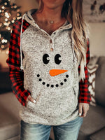 Load image into Gallery viewer, Ladies Christmas Snowman Print Sweatshirt
