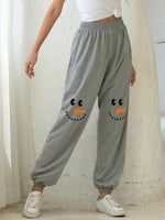 Load image into Gallery viewer, Women&#39;s Snowman Face Printed Casual Sweatpants
