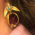 Load image into Gallery viewer, Women&#39;s Golden Pomegranate Fashion Necklace &amp; Earrings

