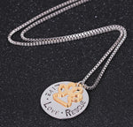 Load image into Gallery viewer, Fashion Dog Paw &quot;Live love Rescue&quot; Necklace
