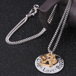 Load image into Gallery viewer, Fashion Dog Paw &quot;Live love Rescue&quot; Necklace
