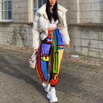 Load image into Gallery viewer, Ladies Fashion European and American Printed Casual Pants
