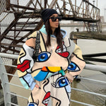 Load image into Gallery viewer, Ladies autumn and winter European and American printing suit
