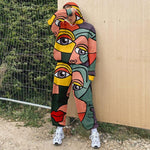 Load image into Gallery viewer, Ladies casual fashion European and American printed sweater suit
