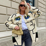 Load image into Gallery viewer, Fashion pocket print long sleeve jacket
