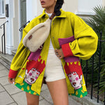 Load image into Gallery viewer, Street girl print pocket jacket

