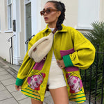 Load image into Gallery viewer, Street girl print pocket jacket
