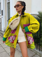 Load image into Gallery viewer, Street girl print pocket jacket
