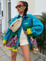 Load image into Gallery viewer, Casual street girl print pocket jacket
