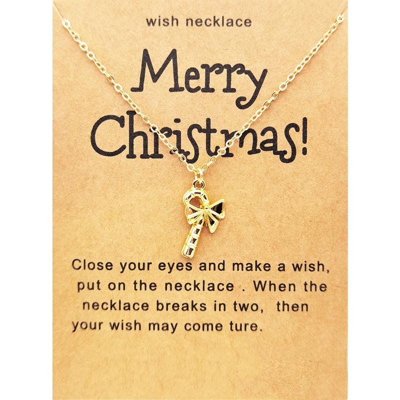 Women's Christmas Tree/ Elk/Santa/Snowflake/Crutch Necklace