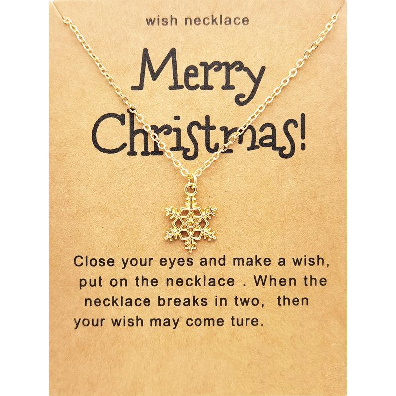 Women's Christmas Tree/ Elk/Santa/Snowflake/Crutch Necklace