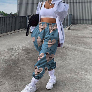 Casual print trousers for women's fashion
