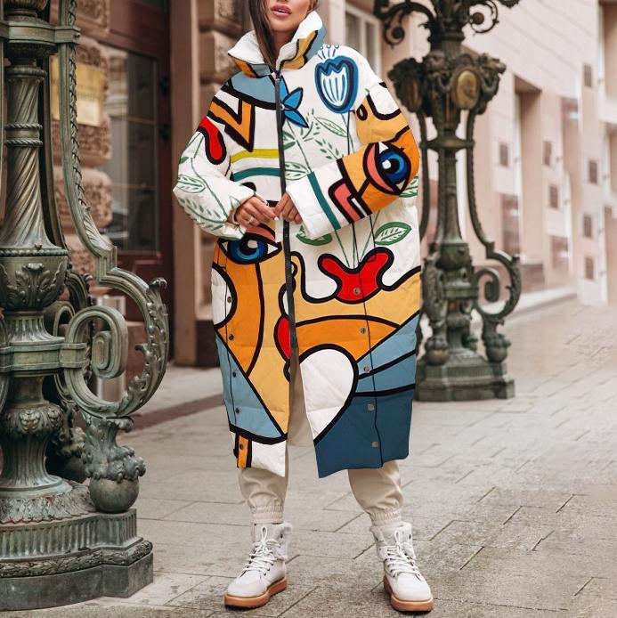 Ladies casual autumn and winter fashion street style bread coat