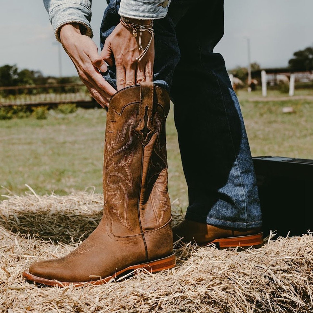 Women Embroidery Vintage Cowboy Boots Western Boots
