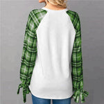 Load image into Gallery viewer, Women&#39;s four-leaf clover cow print casual sweatshirt
