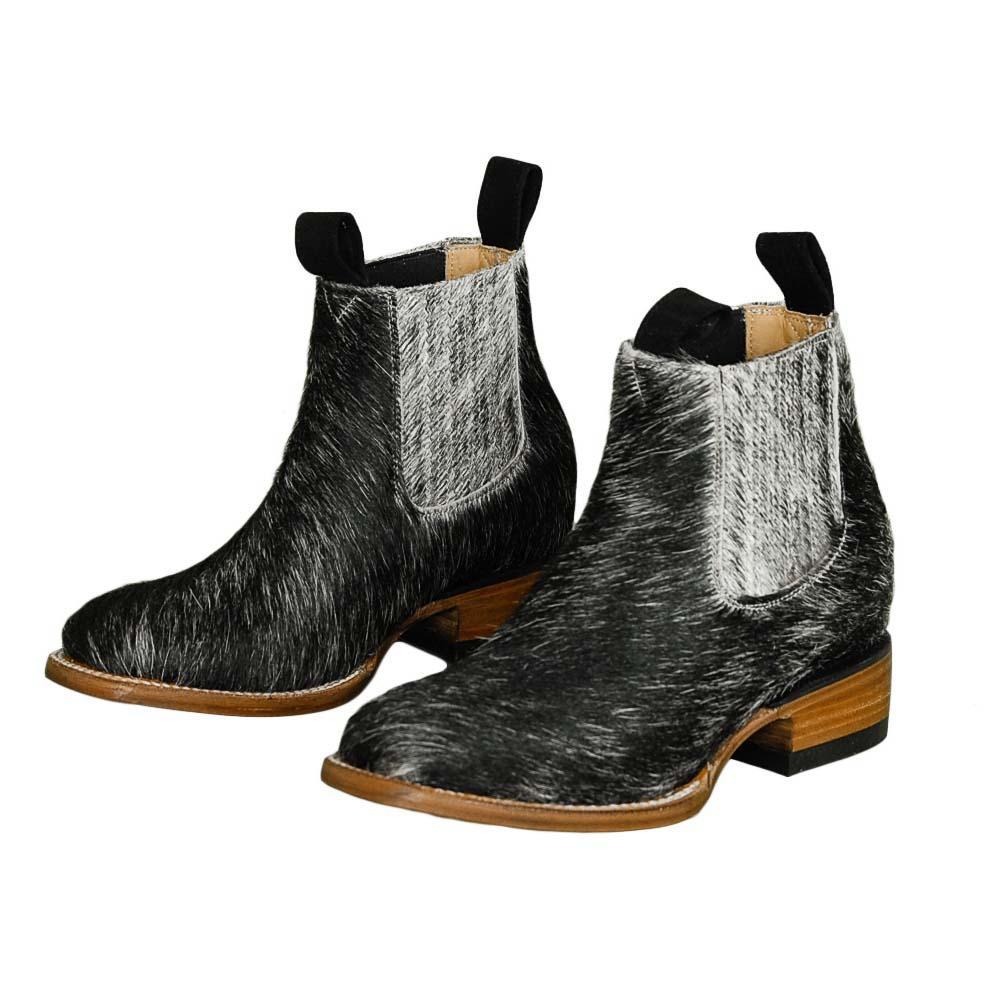 Women Cute Cow Pattern Ankle Boots Cowgirl Boots