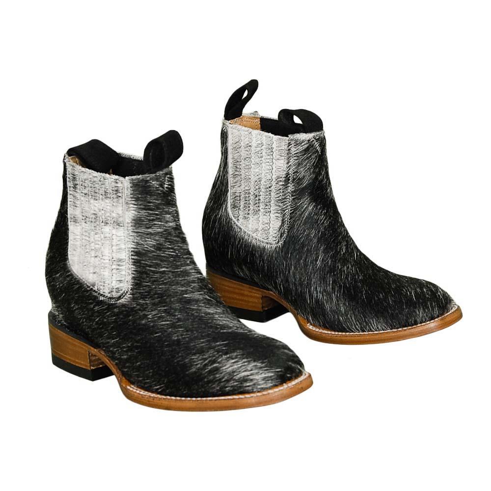 Women Cute Cow Pattern Ankle Boots Cowgirl Boots