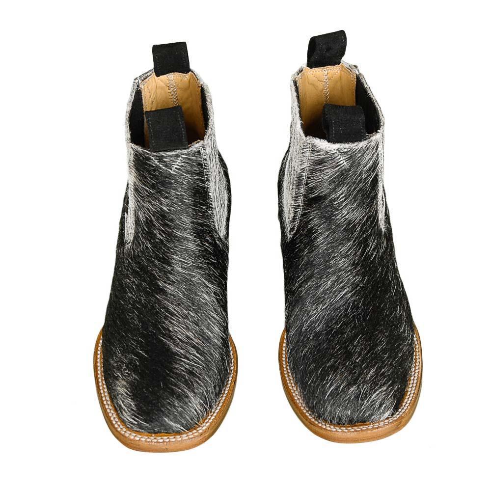 Women Cute Cow Pattern Ankle Boots Cowgirl Boots