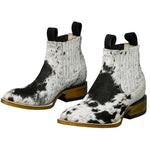 Load image into Gallery viewer, Women Cute Cow Pattern Ankle Boots Cowgirl Boots
