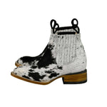 Load image into Gallery viewer, Women Cute Cow Pattern Ankle Boots Cowgirl Boots
