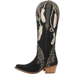 Load image into Gallery viewer, Women Feather Embroidery Western Boots Cowgirl Boots
